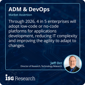ISG_Research_2025_Assertion_ADMDevOps_8_Low_Code_Adoption_S