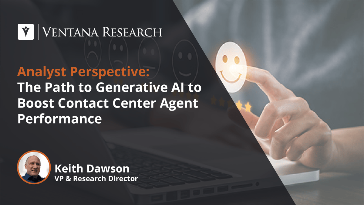 The Path to Generative AI to Boost Contact Center Agent Performance